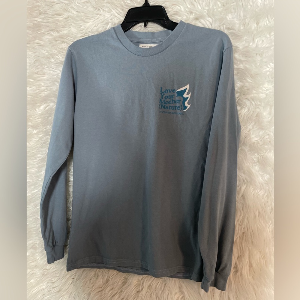 Public School New York Unisex “Love Your Mother (Nature)” Long Sleeve T-Shirt-M